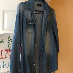 Light soft jean jacket